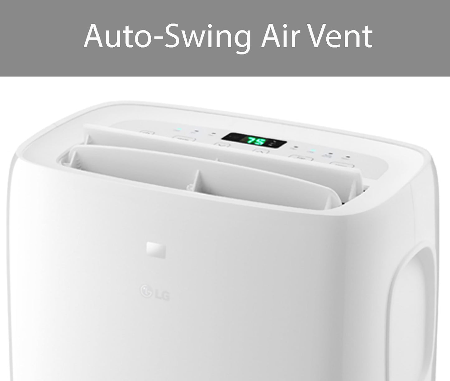LG 7,000 BTU Portable Air Conditioner, 115V, Cools 300 Sq.Ft. (12' x 25' Room Size), Portable Air Conditioner for Home with Quiet Operation, LCD Remote Control, and Window Installation Kit, White