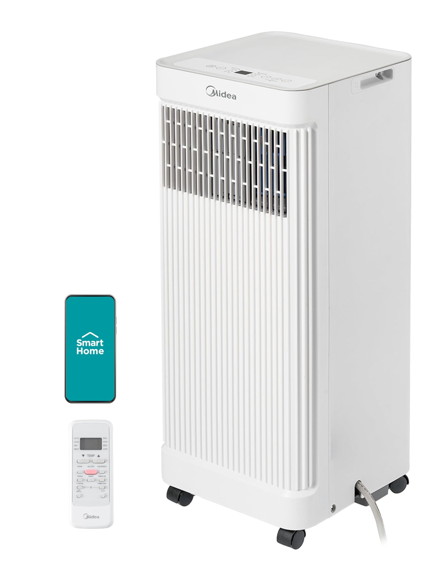 Midea MAP07S1AWT-A Air Conditioner, 10,000 BTU-Smart, White