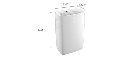 LG 7,000 BTU Portable Air Conditioner, 115V, Cools 300 Sq.Ft. (12' x 25' Room Size), Portable Air Conditioner for Home with Quiet Operation, LCD Remote Control, and Window Installation Kit, White
