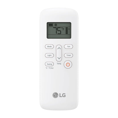 LG 7,000 BTU Portable Air Conditioner, 115V, Cools 300 Sq.Ft. (12' x 25' Room Size), Portable Air Conditioner for Home with Quiet Operation, LCD Remote Control, and Window Installation Kit, White