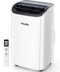 12,000 BTU Portable Air Conditioner Cools Up to 550 Sq.Ft, Auto-Evaporation Low Noise Portable AC Unit with Remote Control Fits for Large Room, Office, Garage,White