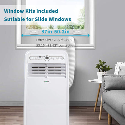Uhome 2024 New Portable Air Conditioner, 8000 BTU Compact AC Unit with Cooling, Dehumidifier, Fan, Remote Control and Window Mount Kit Included, White